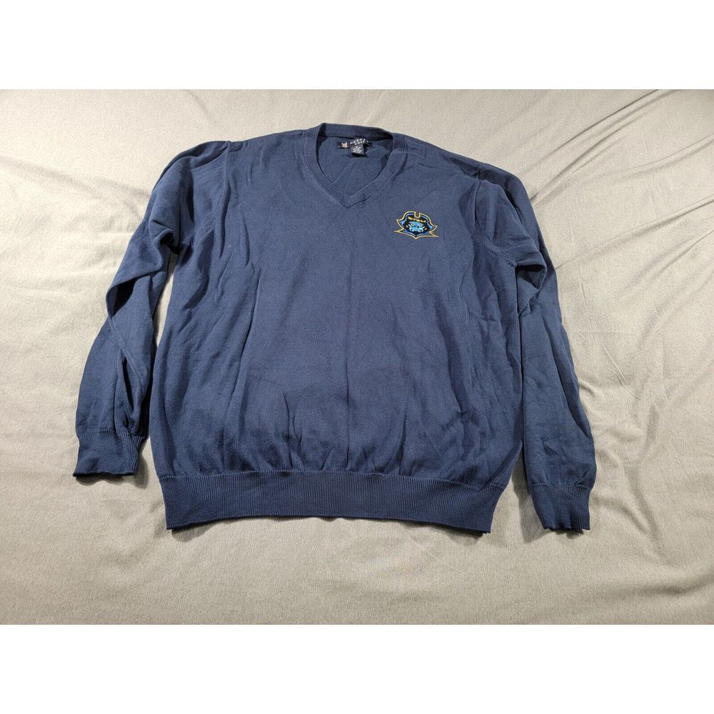 East Tennessee State University Buccaneers ETSU Oxford Golf Sweater, Pima Cotton